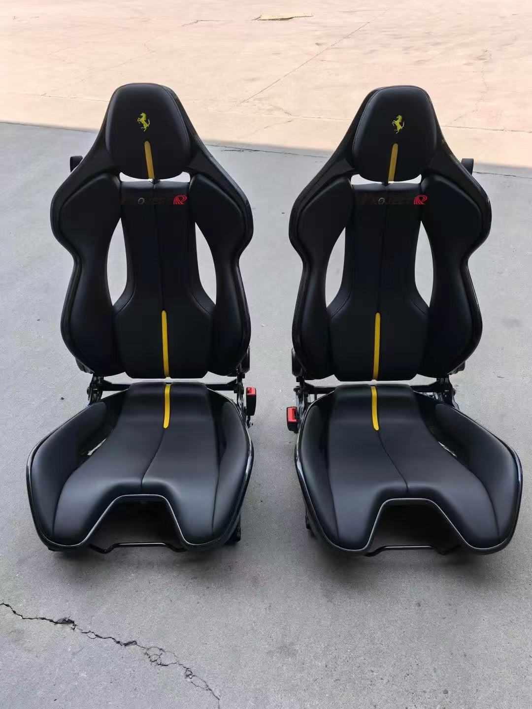 Ferrari 296 / SF90 Style Dry Carbon Bucket Seat - styling view