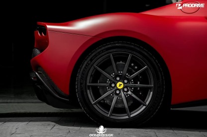 Ferrari 296 OEM Style Dry Carbon Parts - styling view