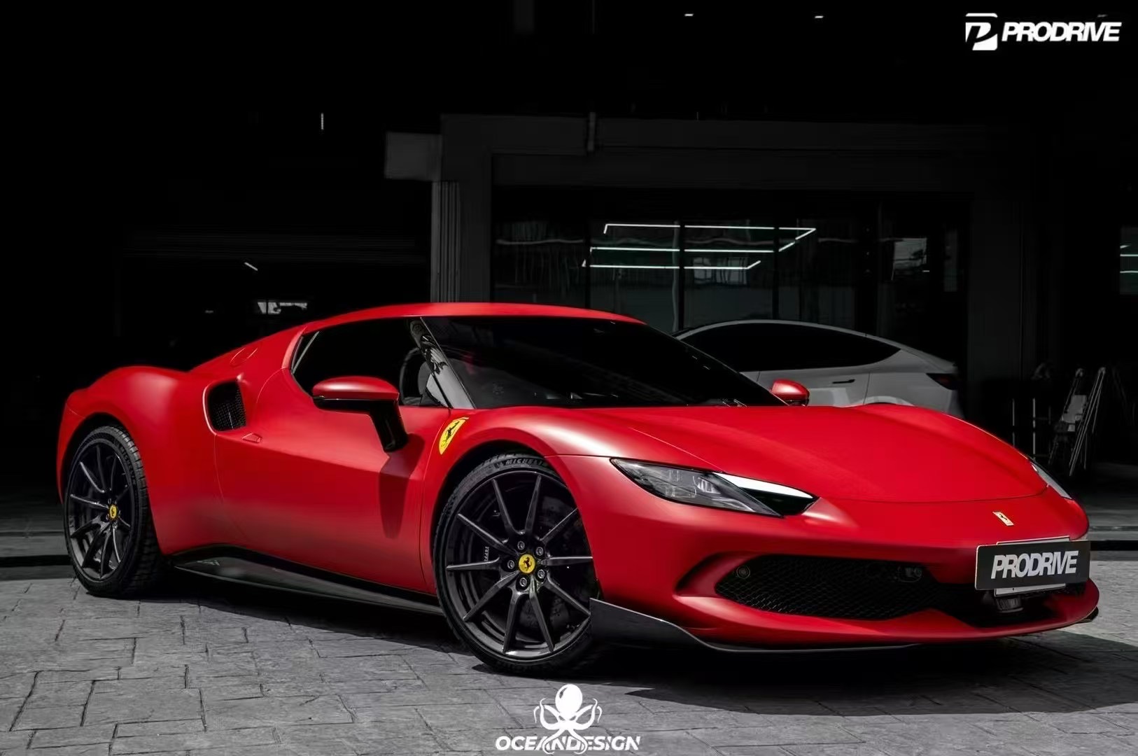 Ferrari 296 OEM Style Dry Carbon Parts - styling view