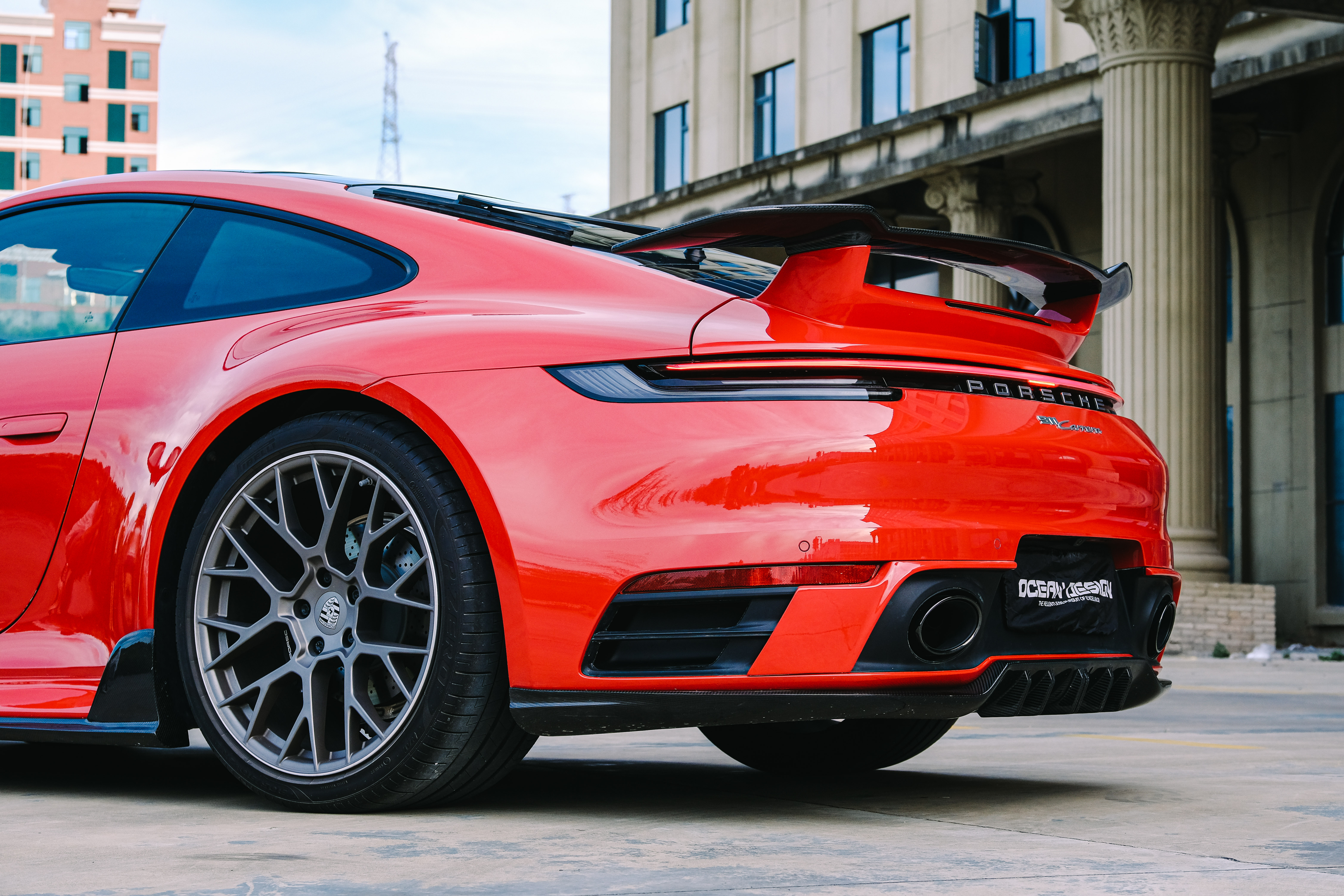 Porsche 911 992.1 Techart Style Carbon Parts - styling view