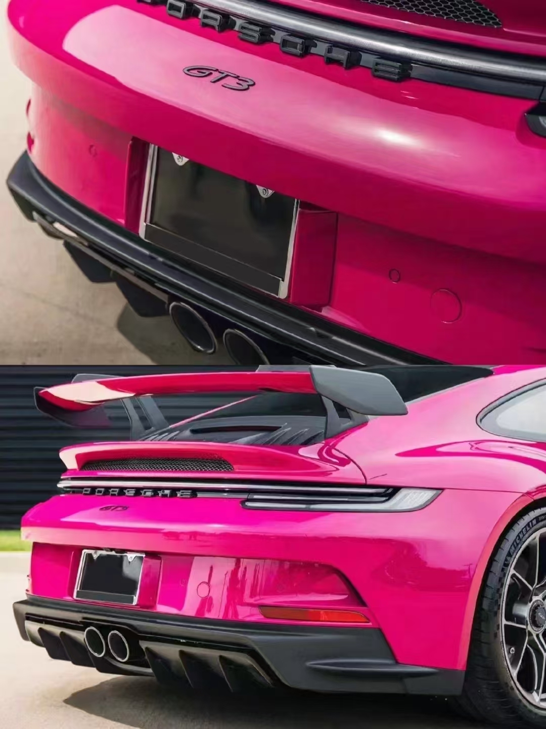 Porsche 911 992.1 GT3 Style Conversion Parts - styling view