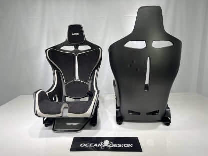 McLaren Senna Style Dry Carbon Bucket Seat - styling view