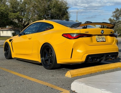 BMW G87 M2/G80 M3/G82 M4 AK Style Dry Carbon GT Wing - styling view