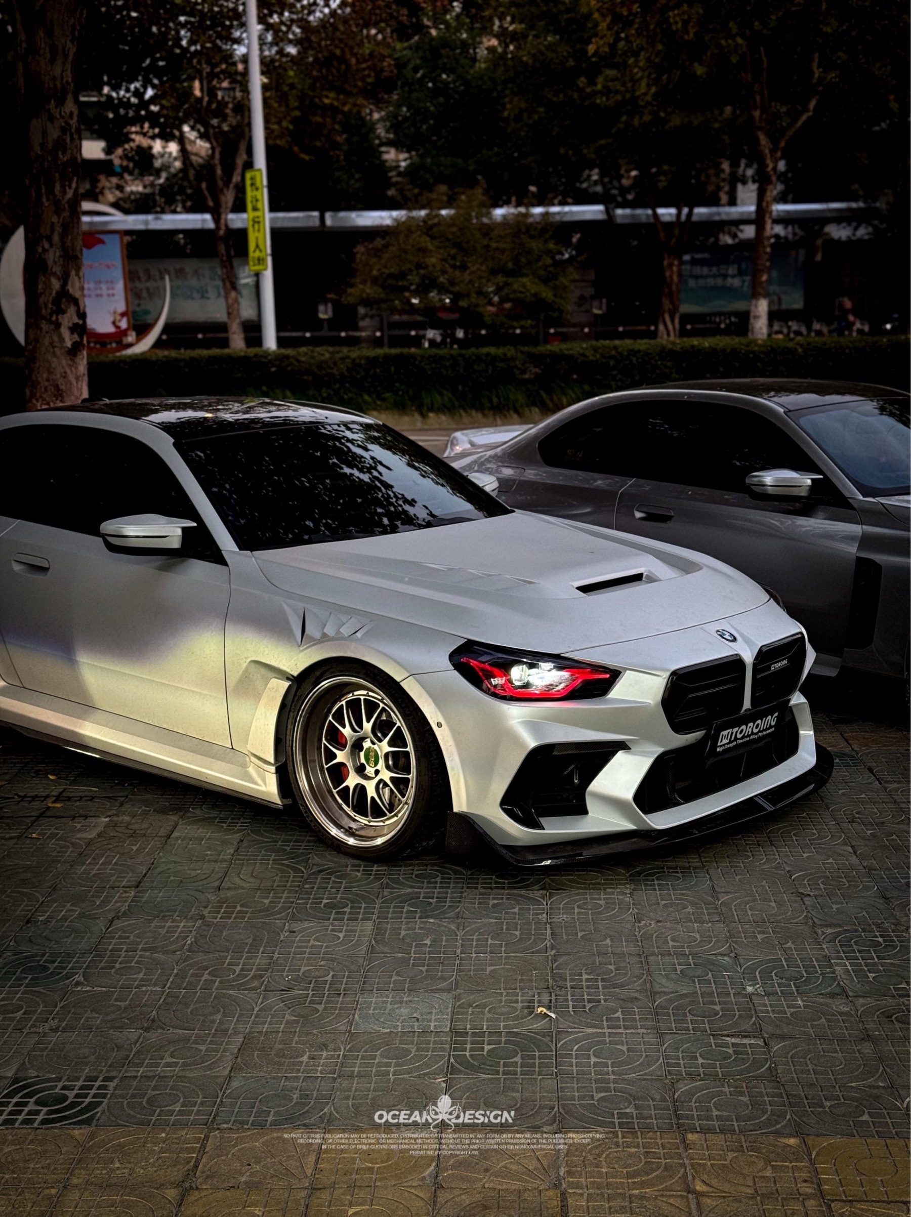 BMW G87 M2 AR V2 Style Dry Carbon Parts - styling view