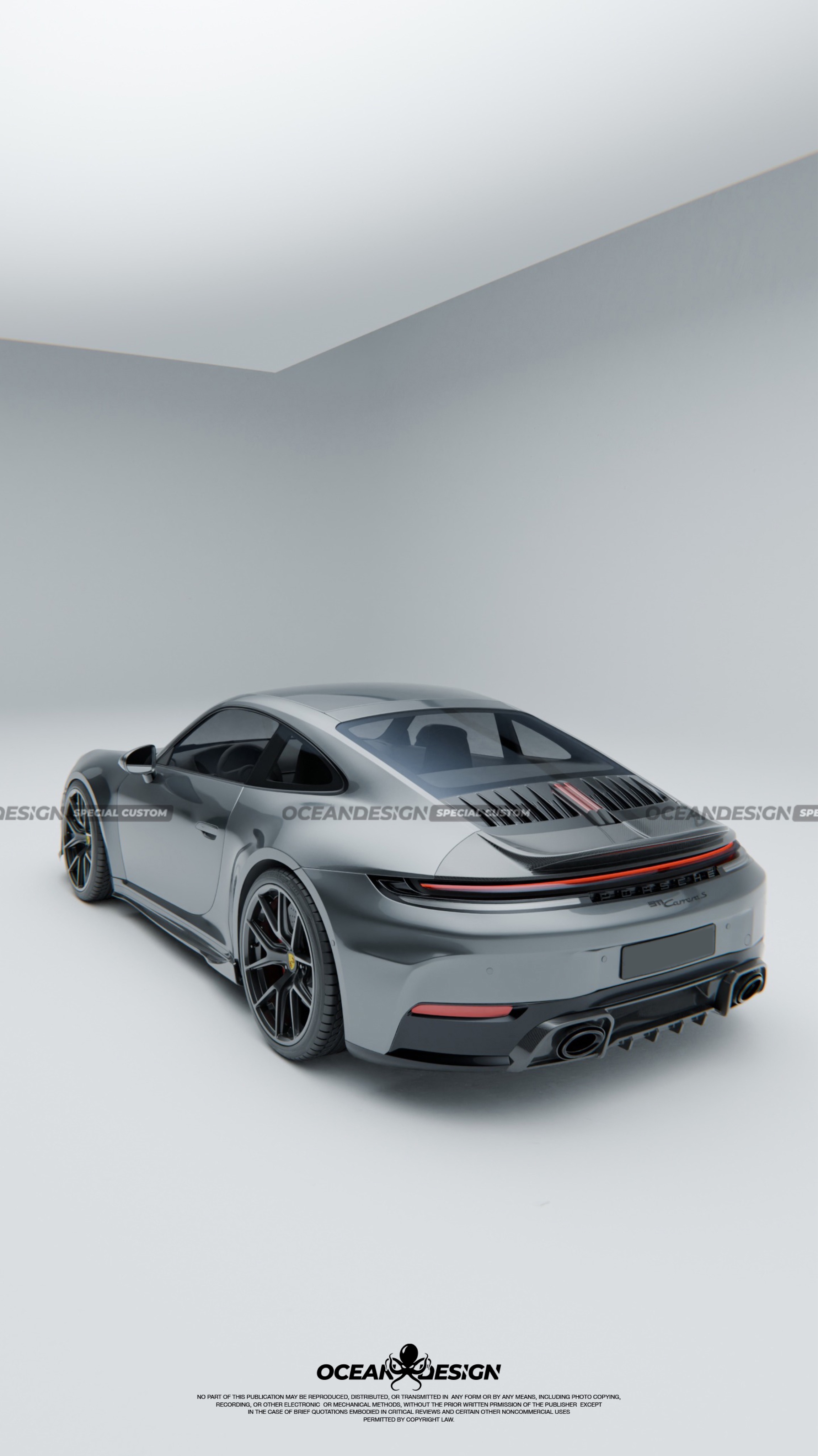 Porsche 911 992.2 Ocean Design Dry Carbon Parts - styling view