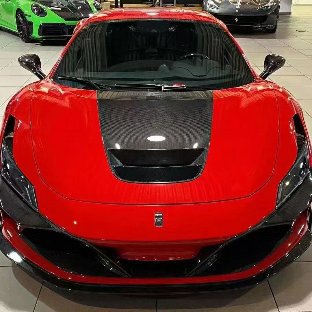 Ferrari F8 K Style Dry Carbon Parts - styling view