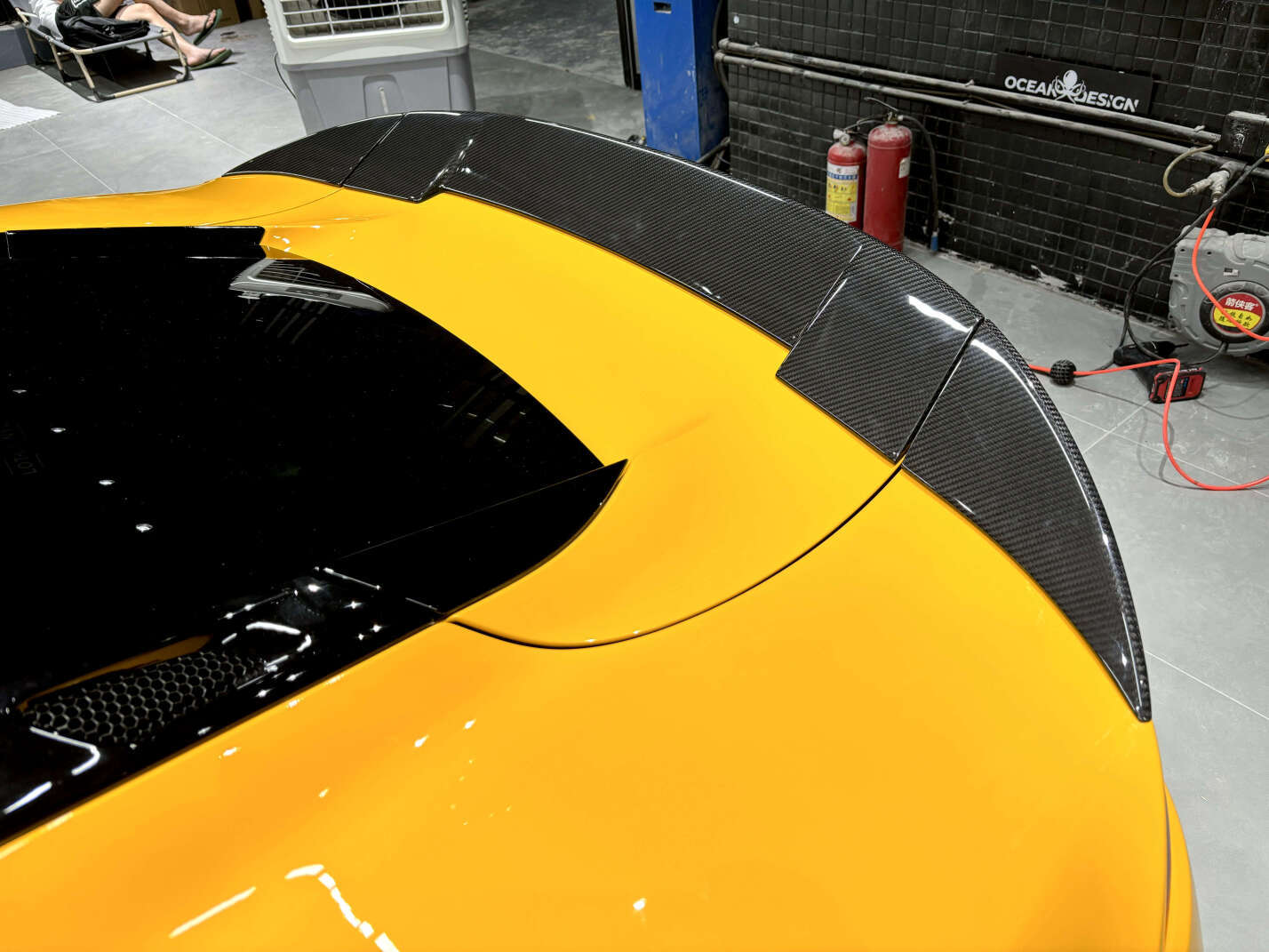 Lotus Emira 2021-2024 Dry Carbon Fiber Trunk Spoiler Rear Wing Ocean Design Original Series