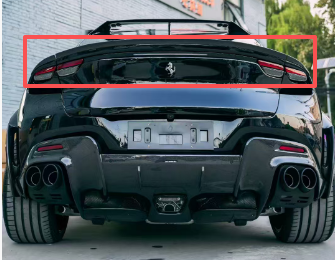 Ferrari Purosangue N Style Dry Carbon Parts - styling reference for Rear Wing