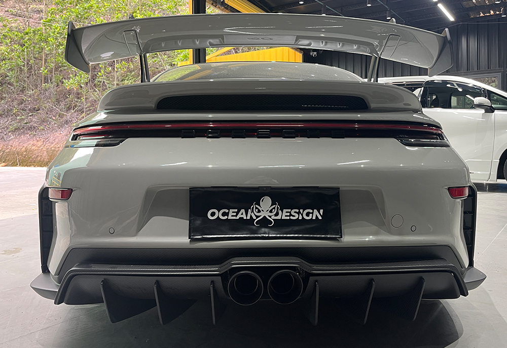Porsche 911 992.1 / 992.2 GT3 Style Conversion Parts - styling reference for Rear Lip Add-On (Gloss / Matte)
