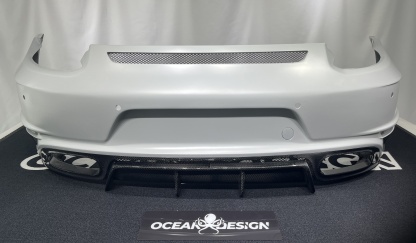 Porsche 911 991.2 Turbo Topcar Style Parts - styling reference for Rear Bumper - Resin