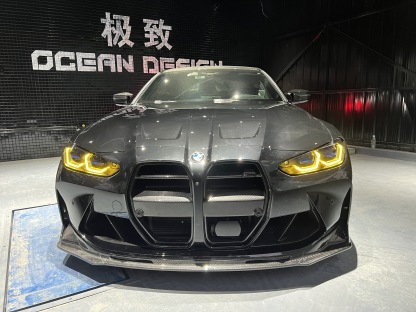 BMW G80 M3/G82 M4 V Style Dry Carbon Parts - styling view
