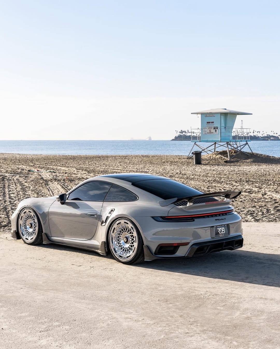 Porsche 911 992.1 Turbo S 9D Style Dry Carbon Parts - styling view