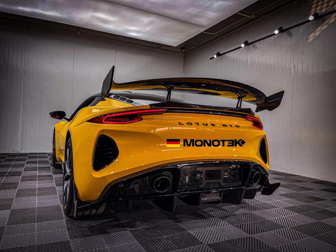 Lotus Emira Monotek Style Dry Carbon Parts - styling view