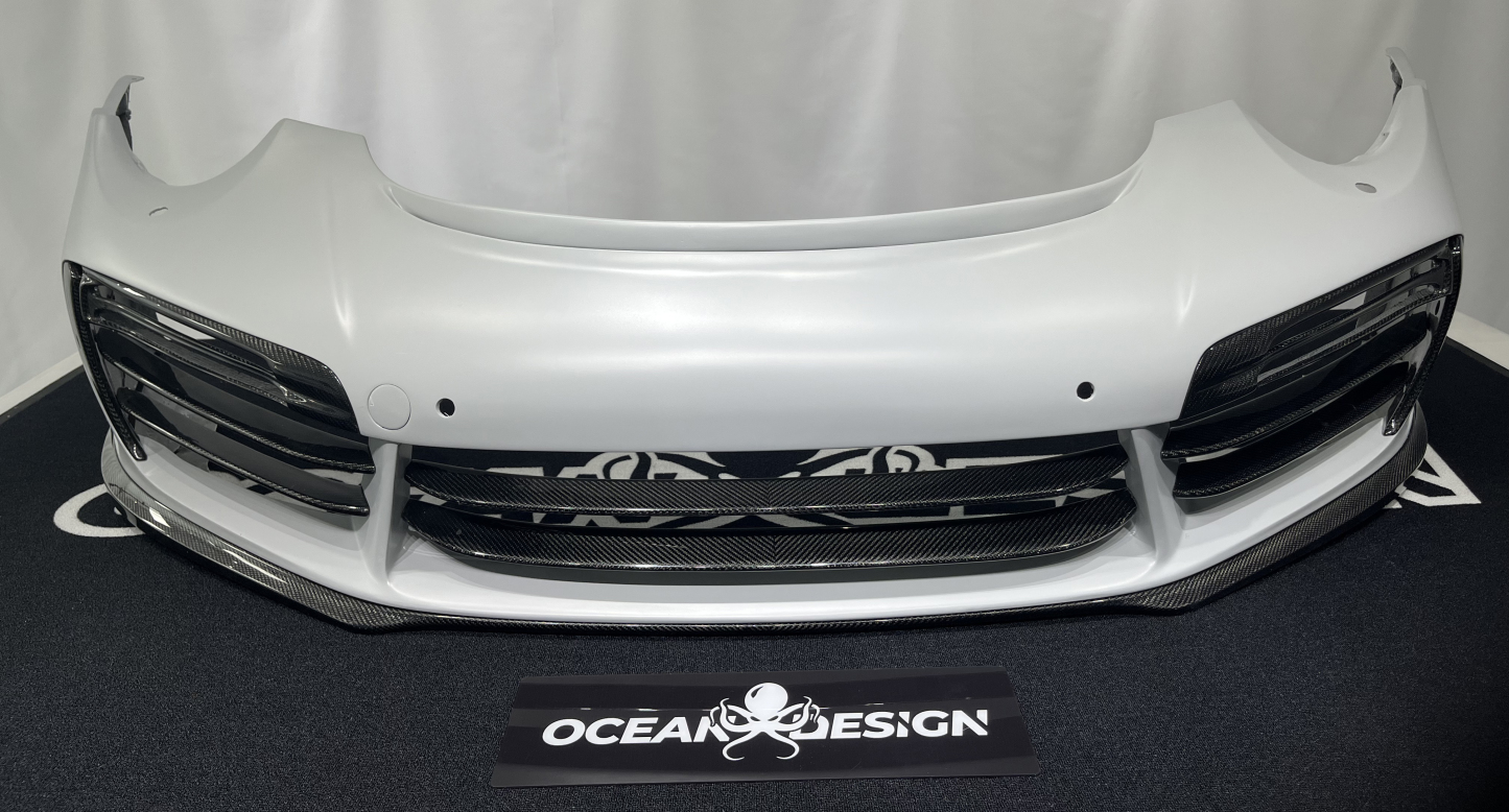 Porsche 911 991.2 Turbo Topcar Style Parts - styling reference for Front Bumper - Resin