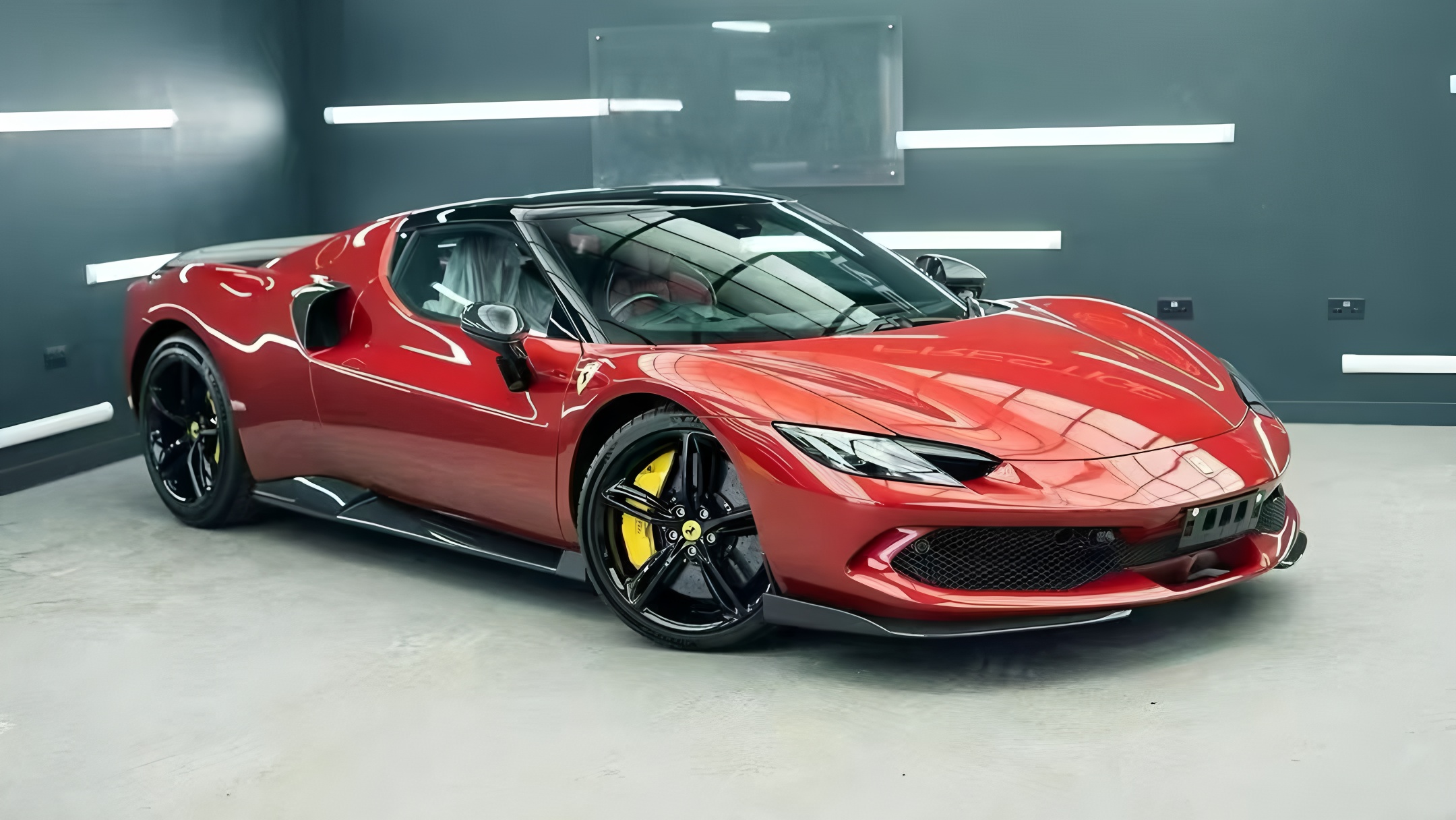 Ferrari 296 N Style Dry Carbon Parts - styling view