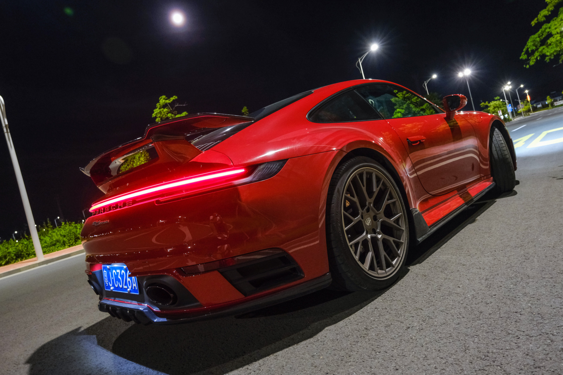 Porsche 911 992.1 Techart Style Carbon Parts - styling view
