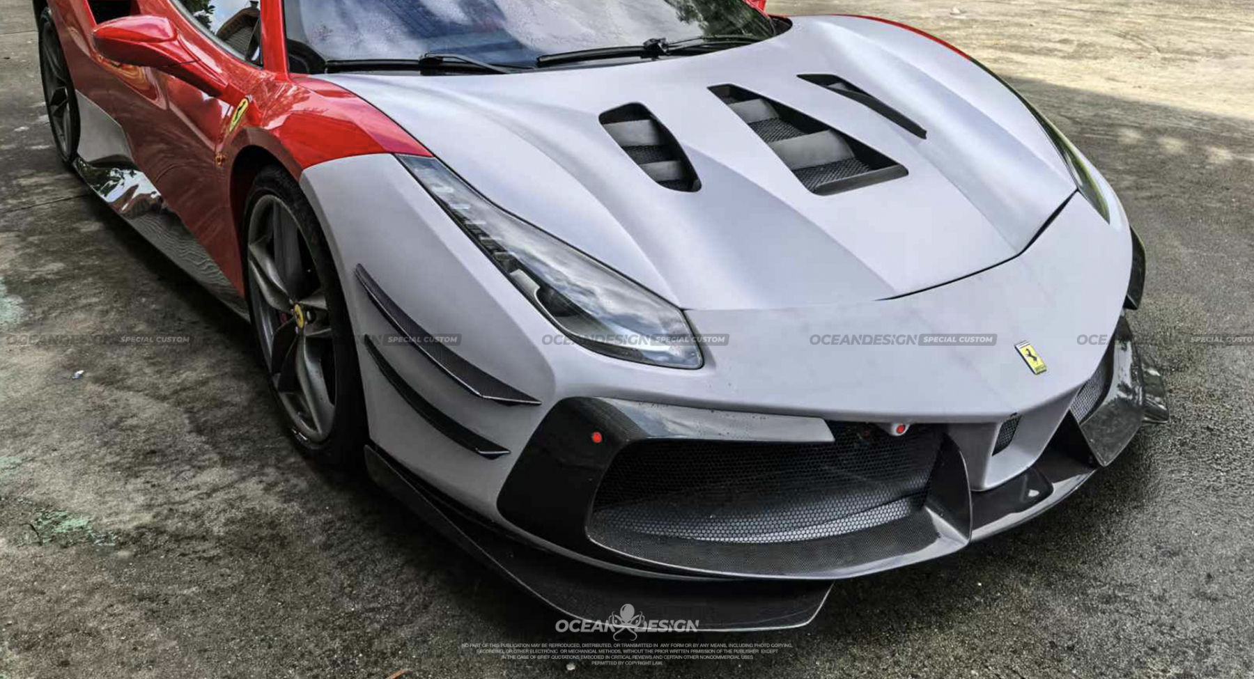 Ferrari 488 Challenge Evo Style Conversion Parts - styling view