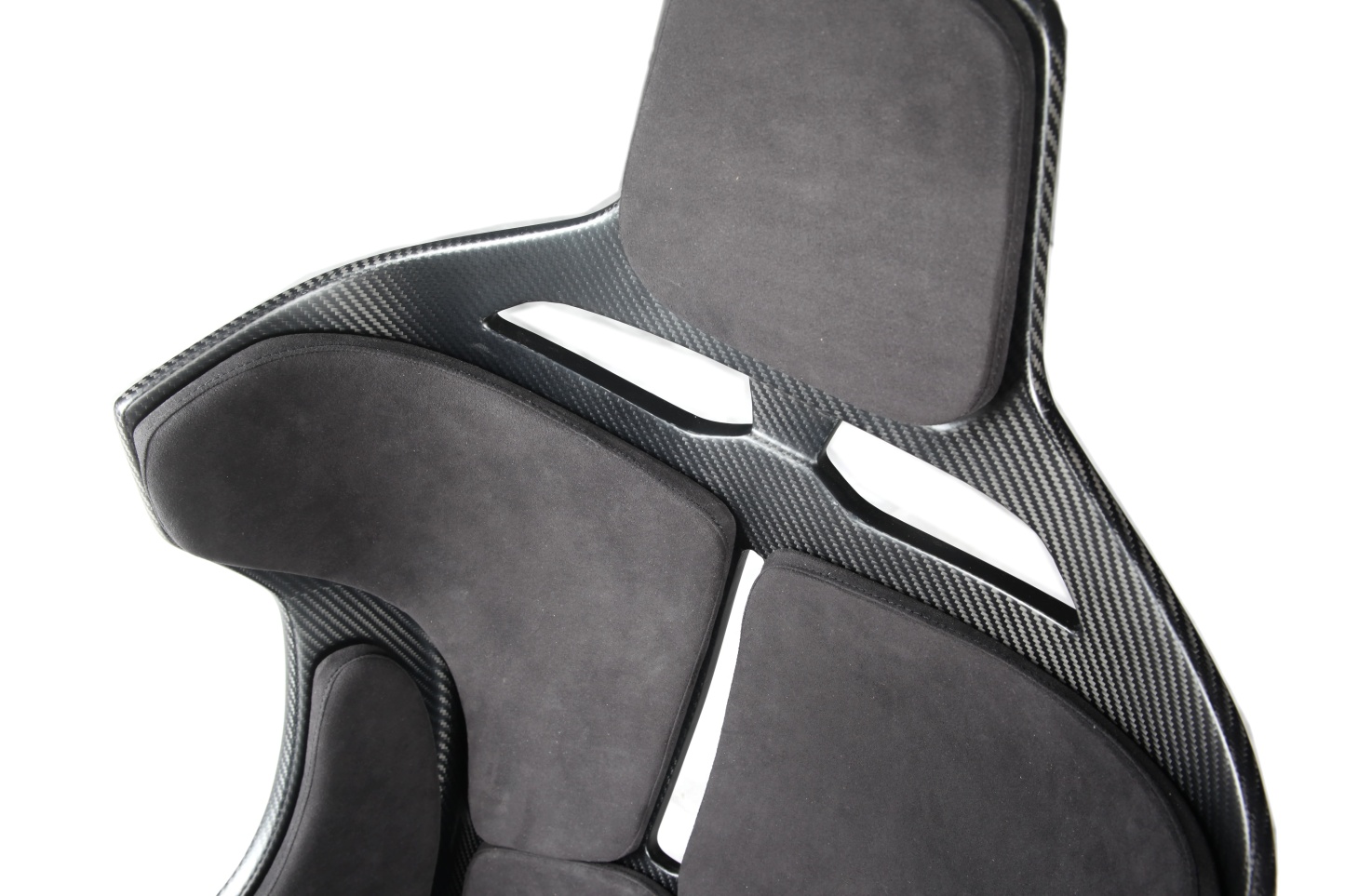 McLaren Senna Style Dry Carbon Bucket Seat - styling view