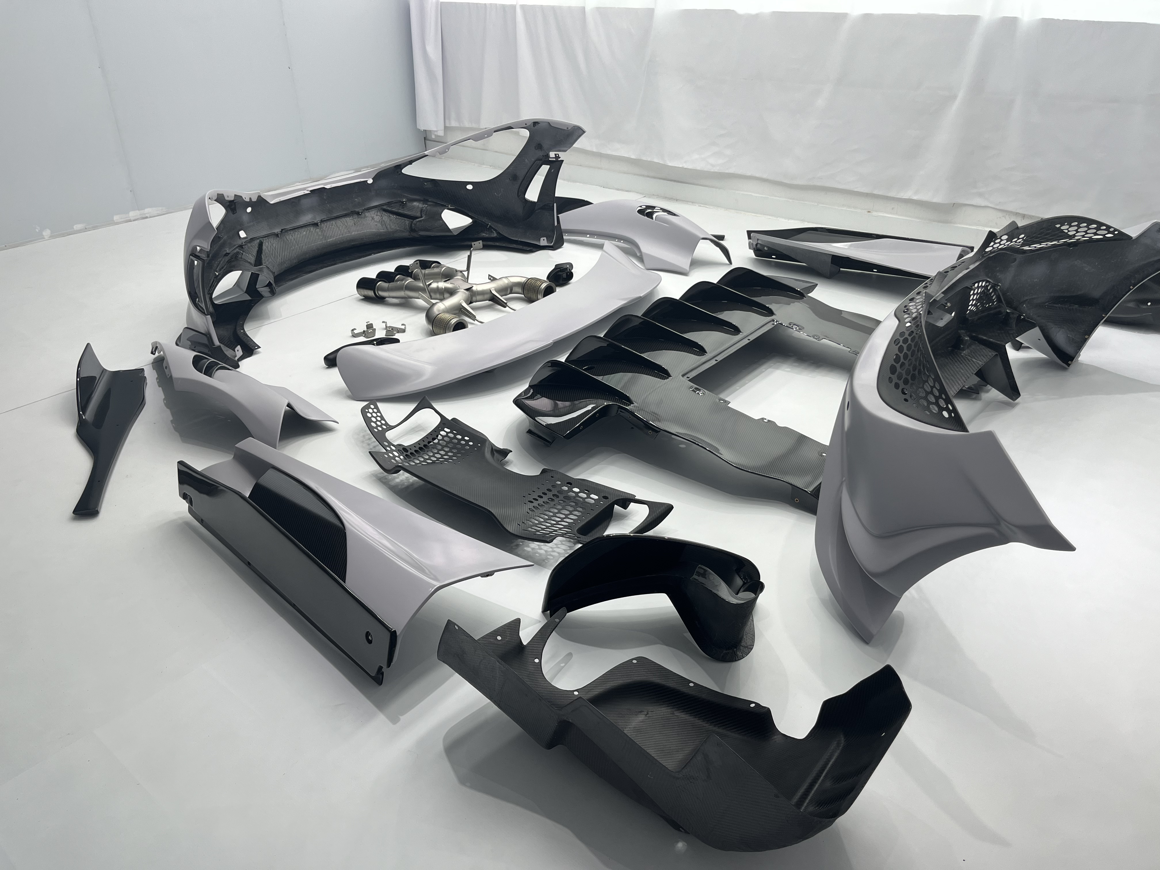 McLaren 720S to 765LT Style Dry Carbon Conversion Kit - styling view