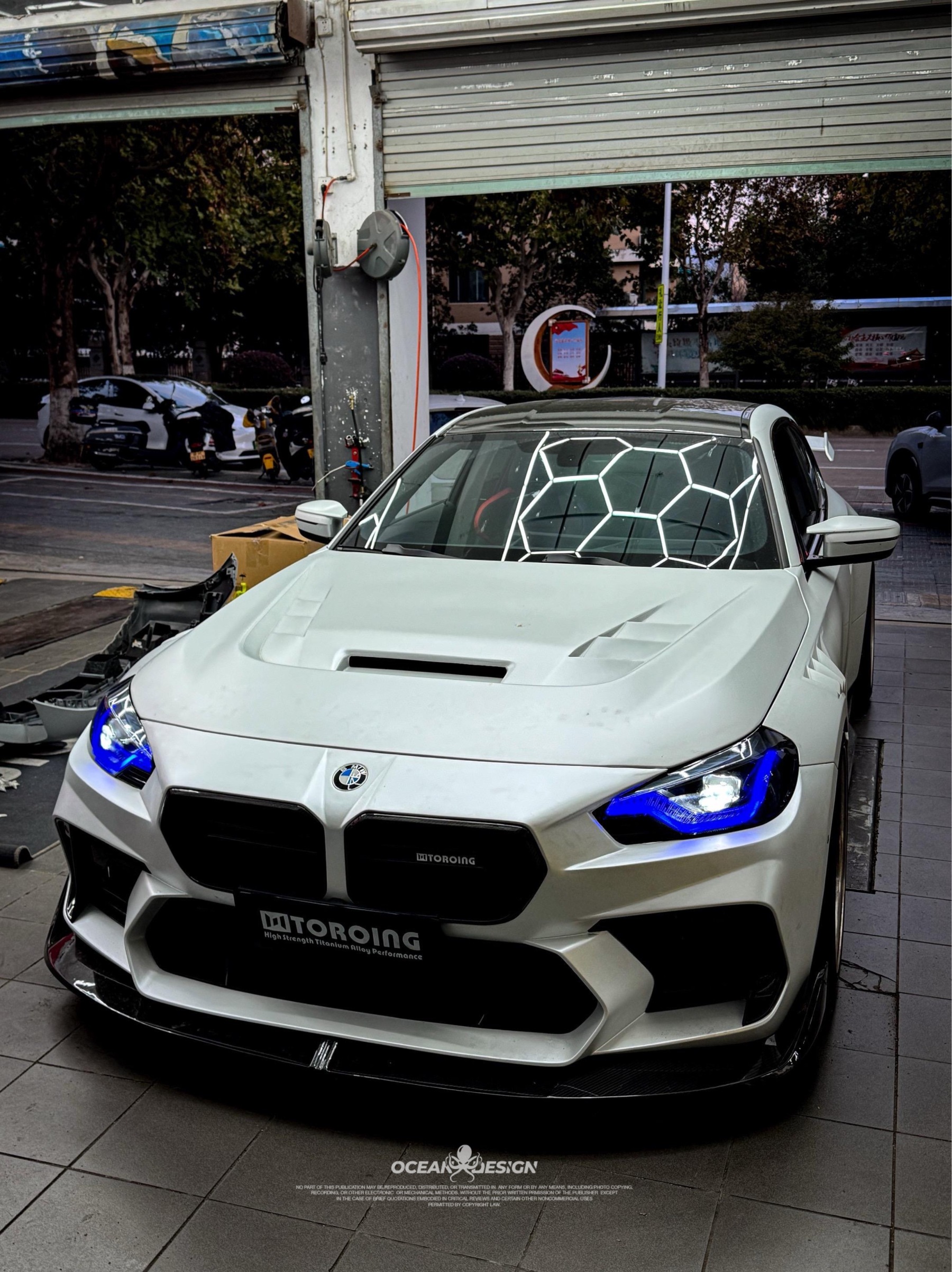 BMW G87 M2 AR V2 Style Dry Carbon Parts - styling view