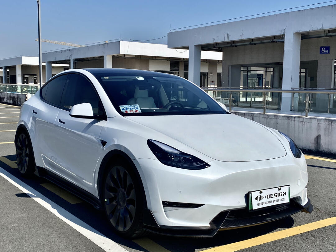 Tesla Model Y Ocean Design Gen 1 Style Dry Carbon Parts - styling view
