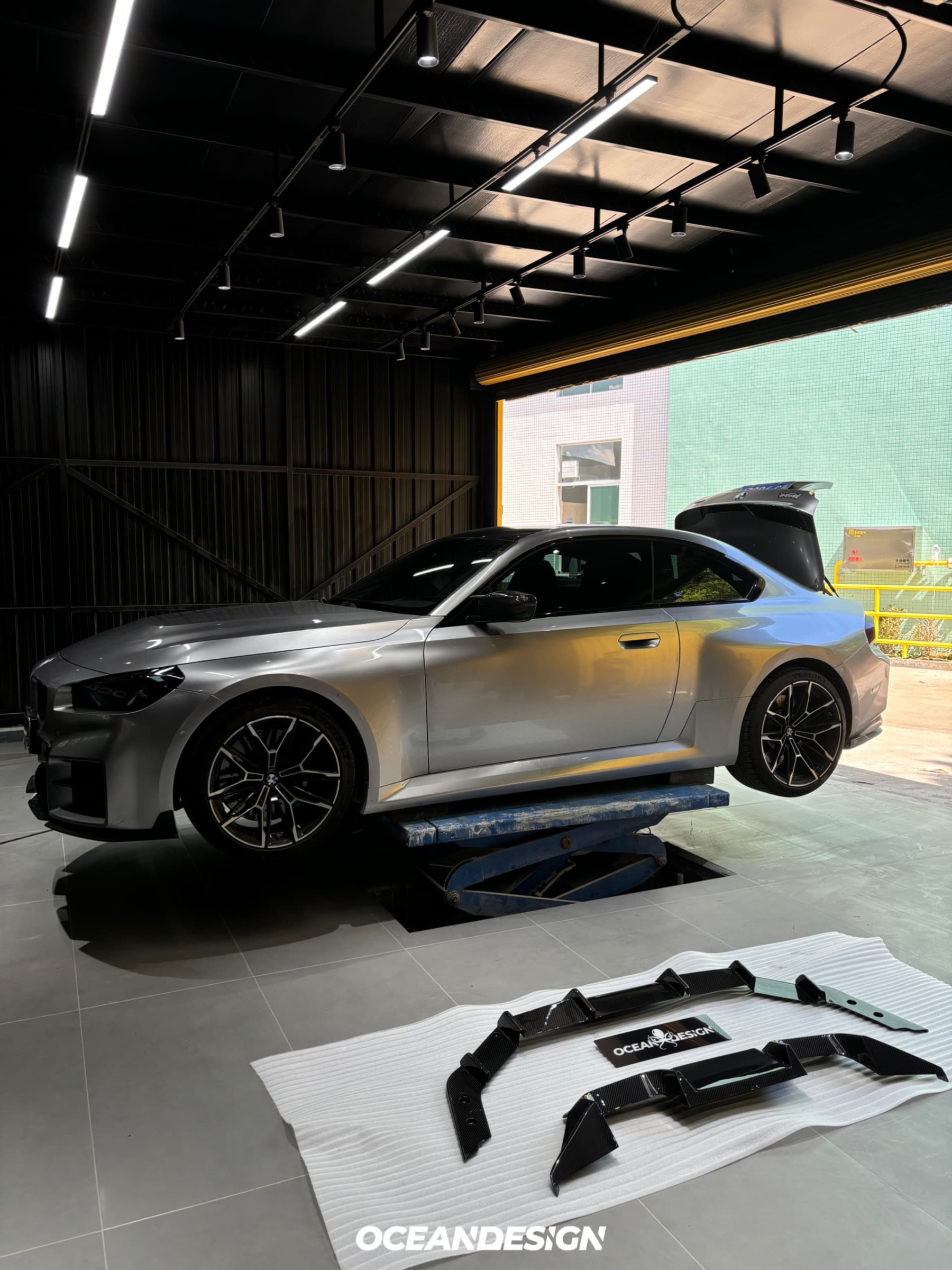 BMW G87 M2 AP Style Dry Carbon Parts - styling view