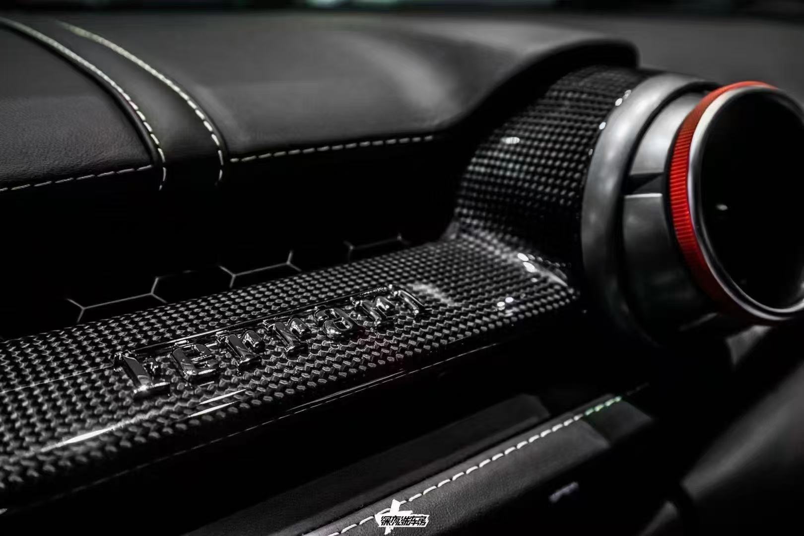 Ferrari 812 OEM Style Dry Carbon Interior Parts - styling view