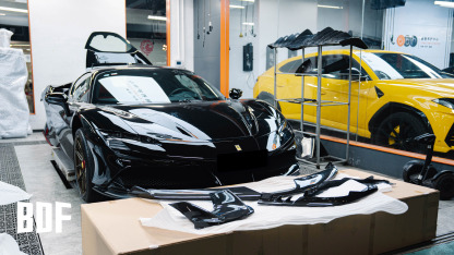 Ferrari SF90 OEM Style Dry Carbon Parts - styling view