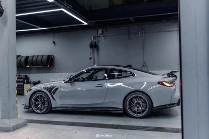 BMW G80 M3/G82 M4 Ocean Design Dry Carbon Shark-Fin Fenders - styling view