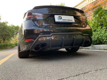 Lexus GS F/GS200/GS300 TOM'S Style Carbon Parts - styling reference for Rear Lip