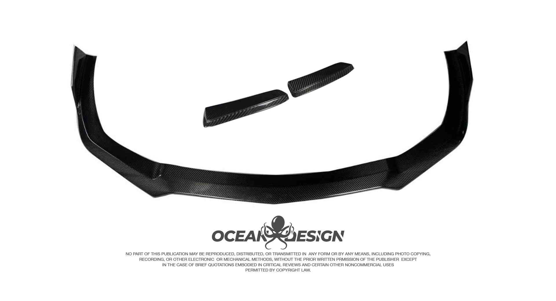 Lamborghini EVO Ocean Design Style Dry Carbon Parts - styling reference for Front Lip