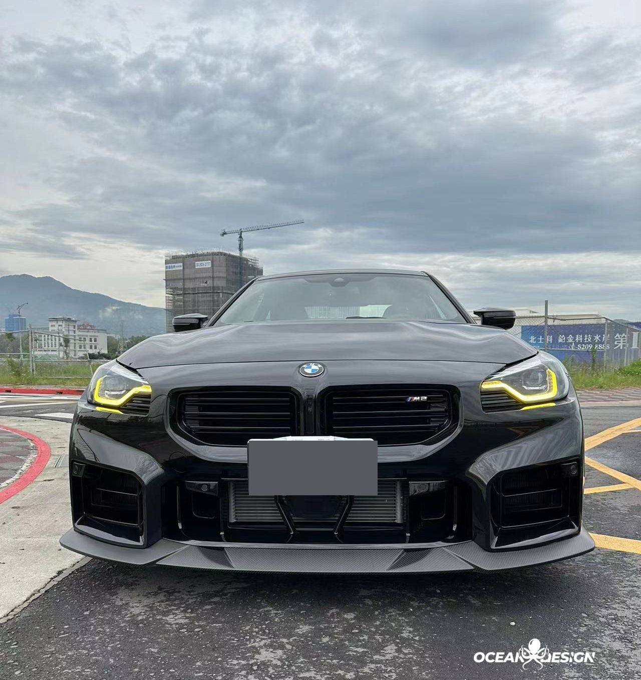 2023-2025 BMW G87 M2 R Style Dry Carbon Front Lip