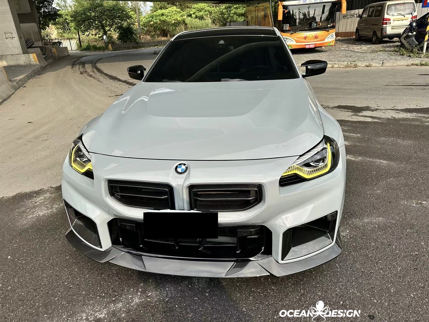 2023-2025 BMW G87 M2 R Style Dry Carbon Front Lip