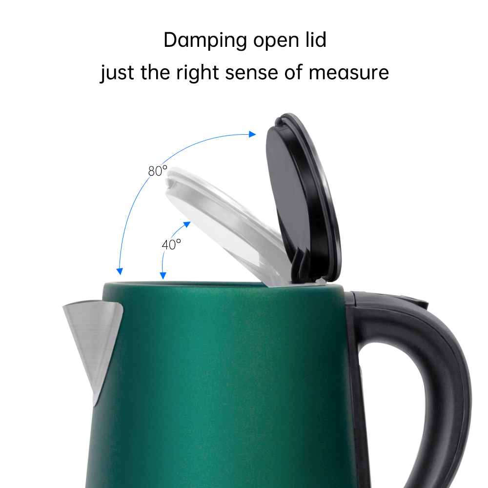 AQ-560 Hotel Electric Kettle – 1.0L Classic Stainless Steel Kettle | STRIX Control | Dual Lid Angles | Auto Shut-Off