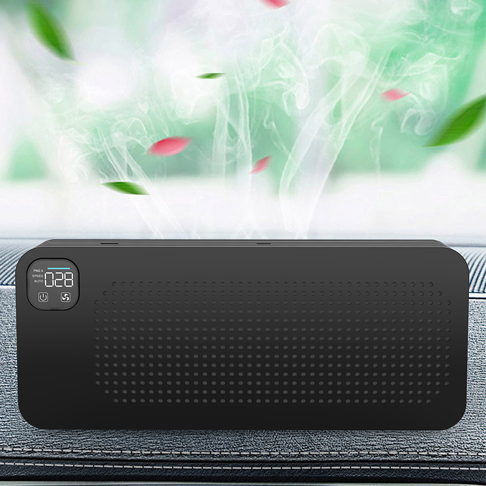 CATA-040 portable desktop air purifier with dual outlets and PM2.5 LED display