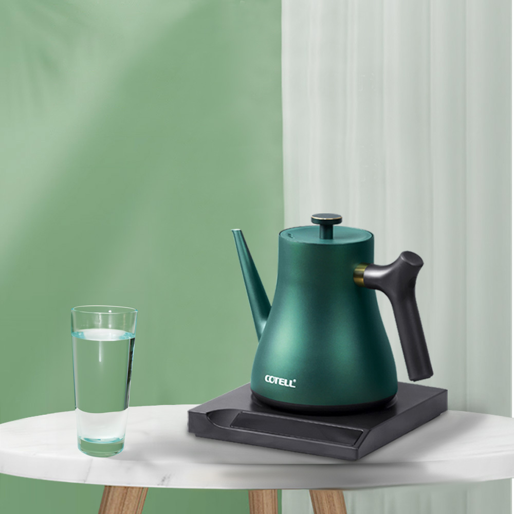 AQ-580 Smart Gooseneck Kettle | 0.6L Stainless Steel | 6-Stage Temperature Control