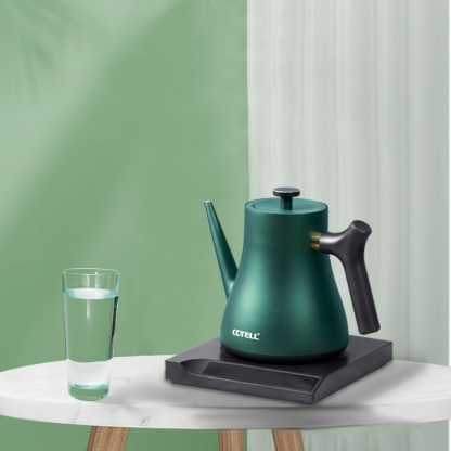 AQ-580 Smart Gooseneck Kettle | 0.6L Stainless Steel | 6-Stage Temperature Control