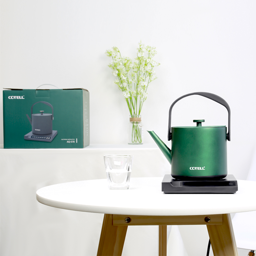 AQ-570 Stylish Teapot with Lift Handle Smart Temperature Control 0.6L Electric Kettle