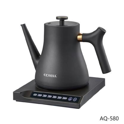 AQ-580 Smart Gooseneck Kettle | 0.6L Stainless Steel | 6-Stage Temperature Control