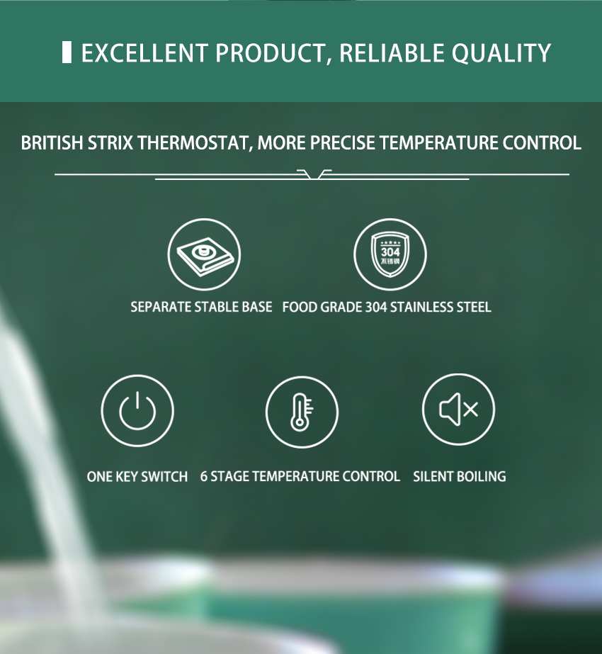 COTELL AQ-580 green gooseneck smart kettle with digital temperature control base