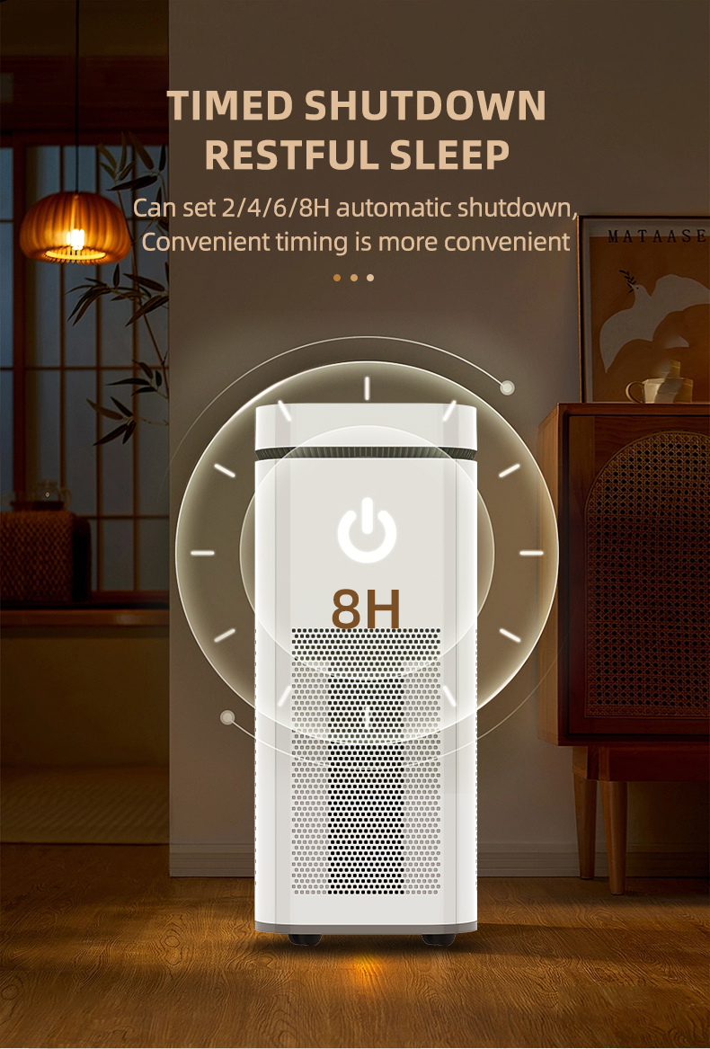 CTAT-600 upright air purifier with multi-layer filters, UV, and smart control