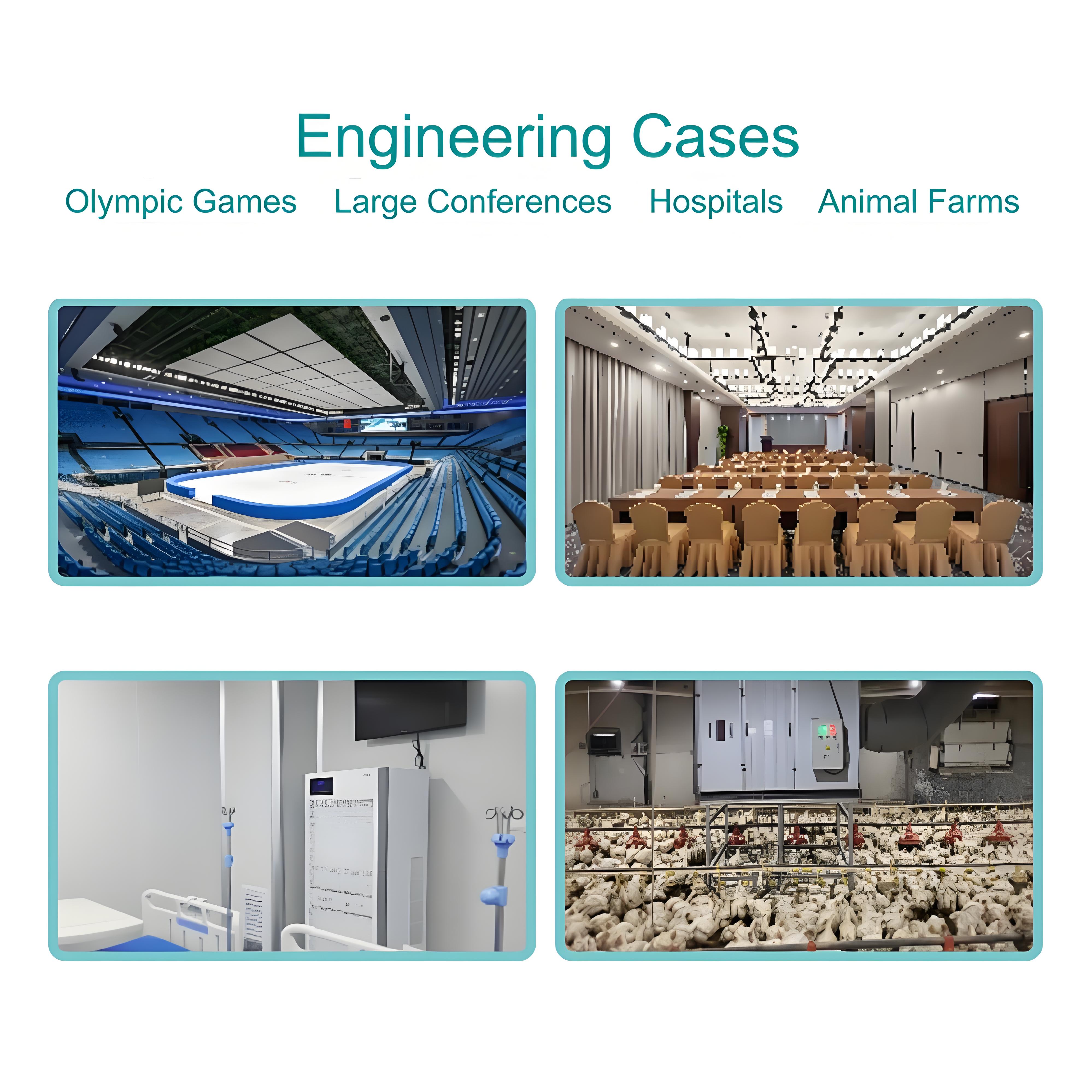 COTELL air purification material integrated into HVAC systems — providing active, filter-free purification in large-scale commercial and industrial buildings.