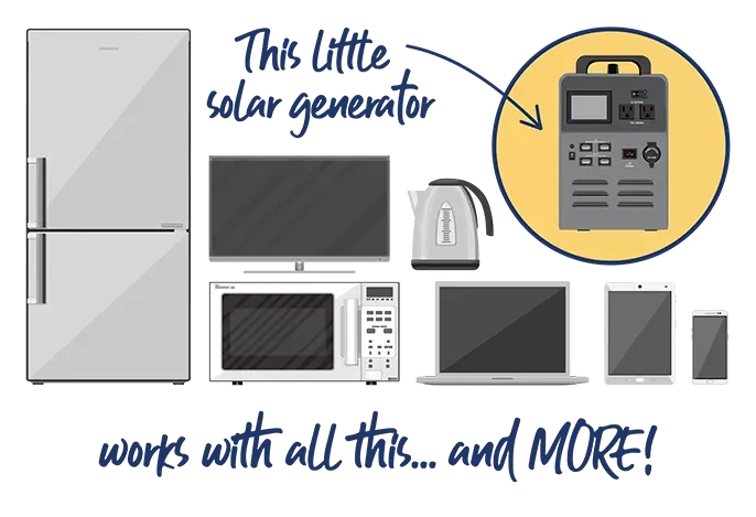 The Patriot Power Generator 1800 powers all your devices