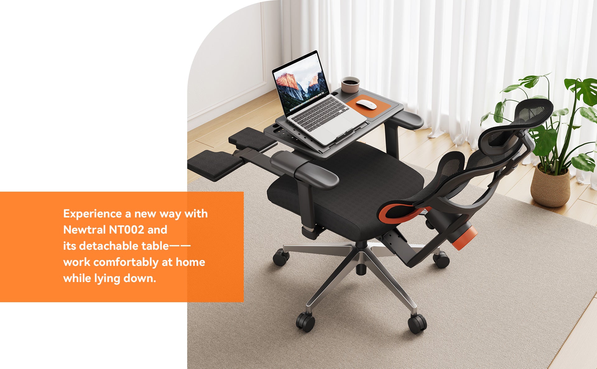 Newtral NT002 Ergonomic Home Office Chair with Auto-following Lumbar Support