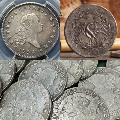 Last 12 sets!!!The Complete Set Of 1794-1804 Liberty Flowing Hair Silver Dollar(11Pcs)