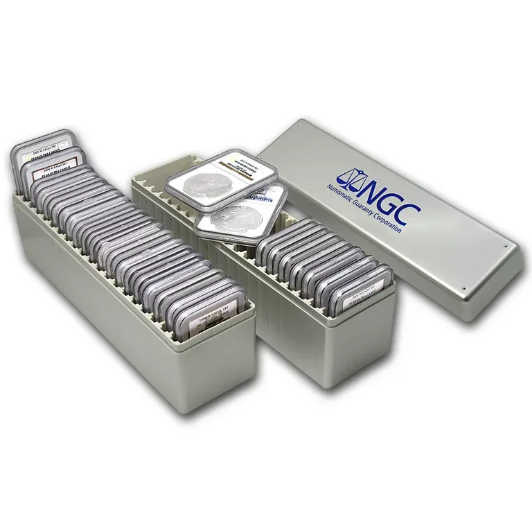 1986-2024 American Silver Eagle 40-pc Set NGC MS69 (2 New NGC Boxes)