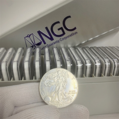 1986-2024 American Silver Eagle 40-pc Set NGC MS69 (2 New NGC Boxes)