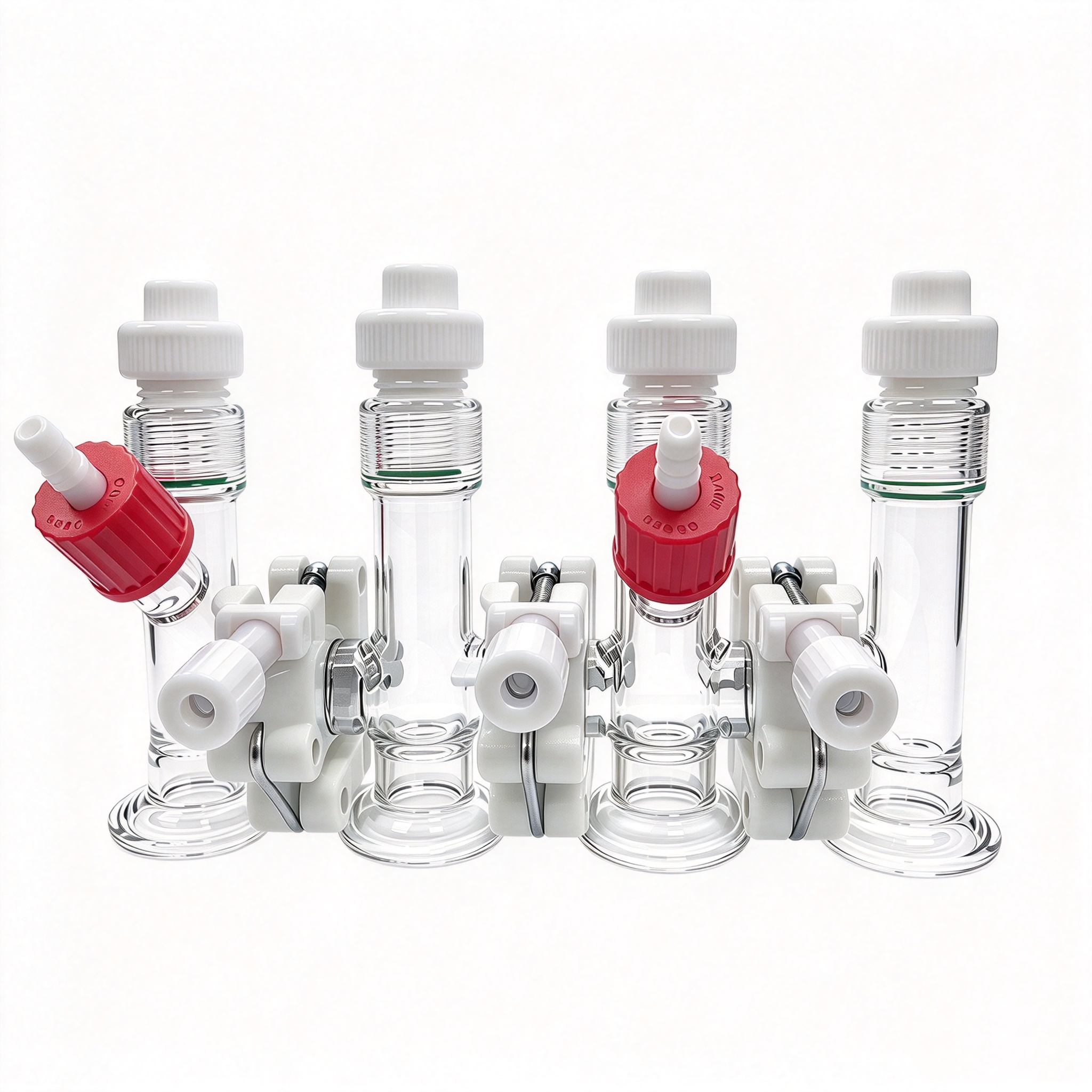 Custom High Borosilicate Glass Electrochemical Cell, Custom Quartz Cell & Quartz Vessel