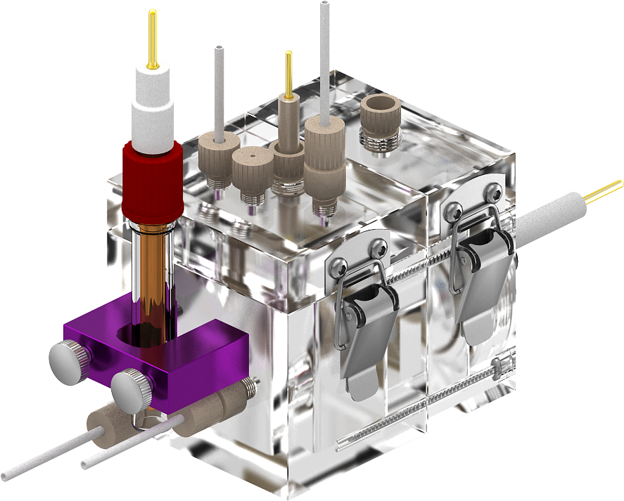 2H-Type Novel Electrochemical Cell , H-Flow Cell