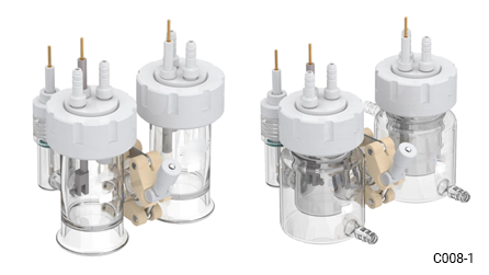 3H type replaceable membrane electrochemical cell (relatively sealed), C008-1